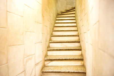 Low angle view of staircase in building