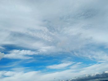 Low angle view of clouds in sky