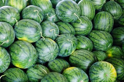 Full frame shot of vegetables at market