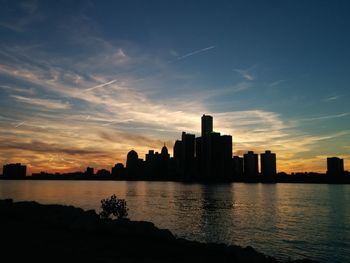 Cityscape at sunset