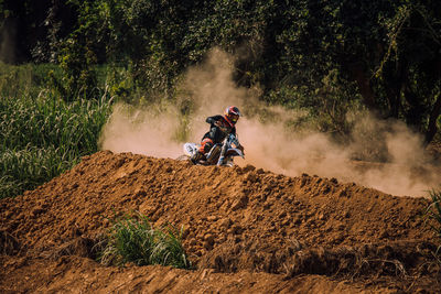 People riding motorcycle