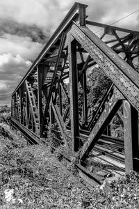 Low angle view of built structure against sky