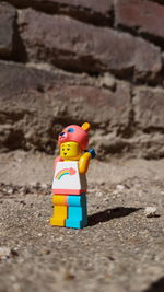Close-up of toy toys on land