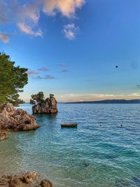 Scenic view of sea against sky