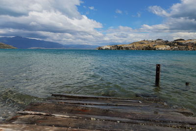 Scenic view of sea against sky