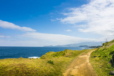 Scenic view of sea against sky