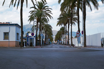 Typical old town street in marbella, costa del sol, andalusia, spain, europe