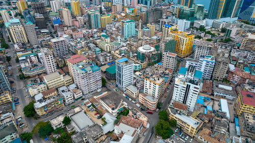 Aerial view of dar es salaam, tanzania