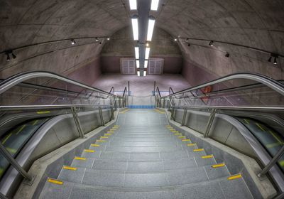 View of empty subway