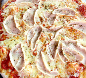 Close-up of pizza