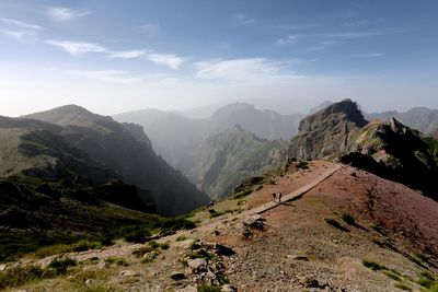 Scenic view of madeira mountains