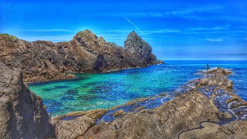 Scenic view of sea against sky