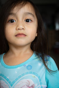 Portrait of cute asian little girl. 