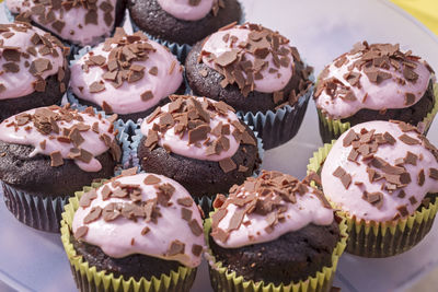 Close-up of cupcakes