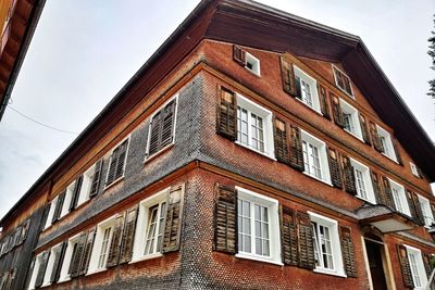 Low angle view of building against sky