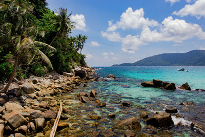 Scenic view of sea against sky