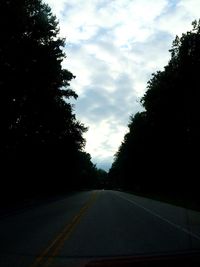 Road passing through country road