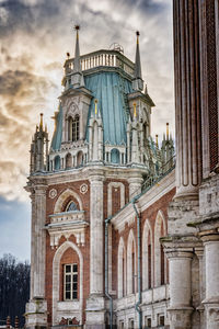 Low angle view of historical building against sky