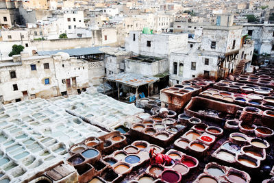 High angle view of cityscape