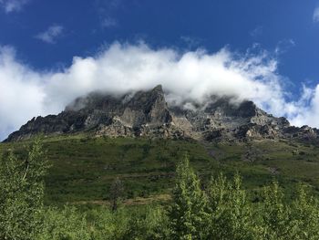 Scenic view of rocky mountains at glacier national park us