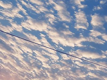 Low angle view of clouds in sky