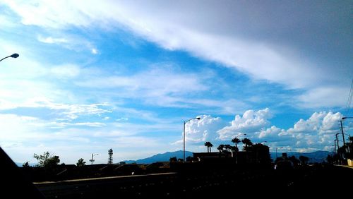 Clouds in blue sky