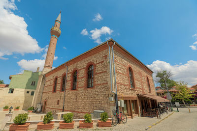 Low angle view of building against sky