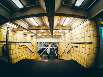 Interior of subway station