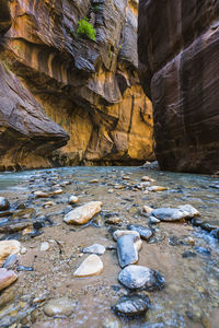 Rocks in water