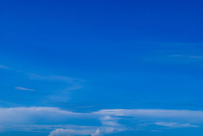 Low angle view of clouds in blue sky