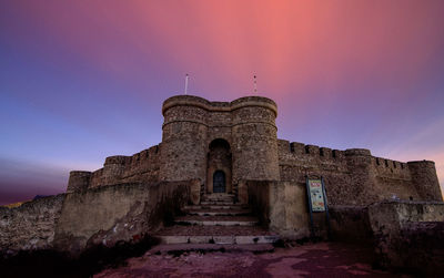 Low angle view of old ruin