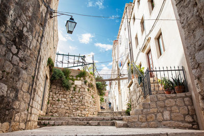 The beautiful alleys at the walled old town of dubrovnik