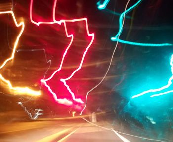 Light painting at night
