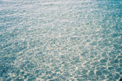 High angle view of rippled water in swimming pool