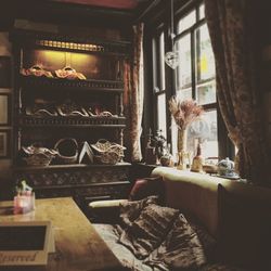 Close-up of food on table