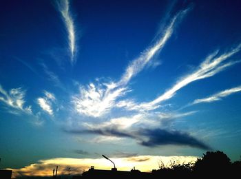 Low angle view of cloudy sky