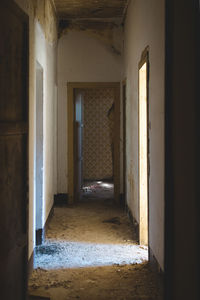 Empty corridor of building