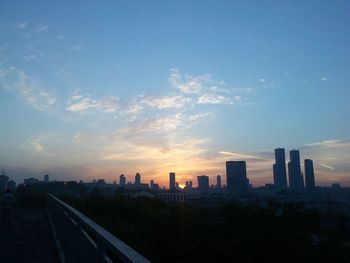 Cityscape at sunset