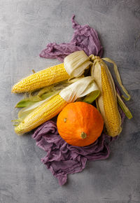 High angle view of vegetables