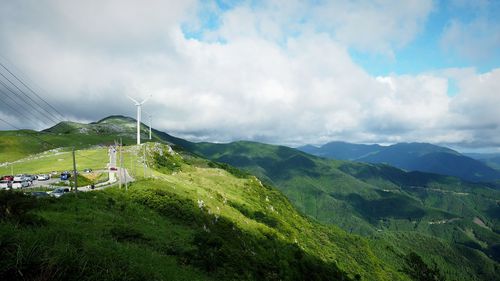 Scenic view of landscape against sky