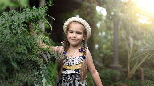 Portrait of smiling girl