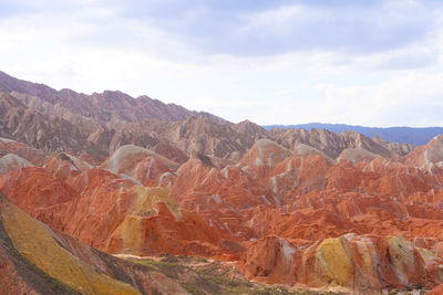 Scenic view of dramatic landscape