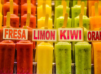 Full frame shot of various food for sale