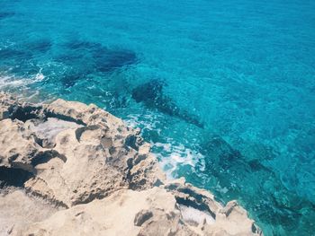 Rock formations in sea