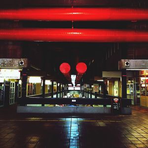 Illuminated city at night