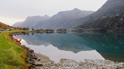 Scenic view of lake