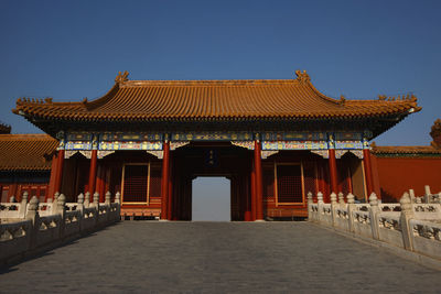 Gate inside the ancient forbidden city