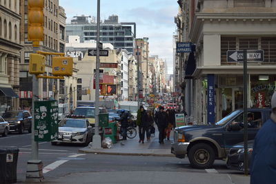Traffic on city street