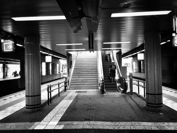 Railroad station platform