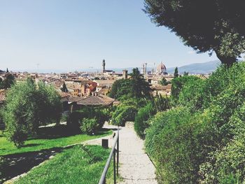 Building with trees in background